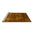 thumbnail image 2 of Ahgly Company Machine Washable Indoor Square Oriental Yellow Industrial Area Rugs, 5' Square, 2 of 4