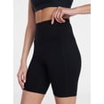 thumbnail image 7 of Athletic Works Women's and Women's Plus High Rise Bike Shorts, 7" Inseam, Size XS-4X, 7 of 7