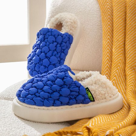 

CoCopeanut 2022 Winter Women s Slippers Fashion Personality Upper Desige Couple Home Cotton Shoes Warm Plush Slippers Brand Men s Slippers