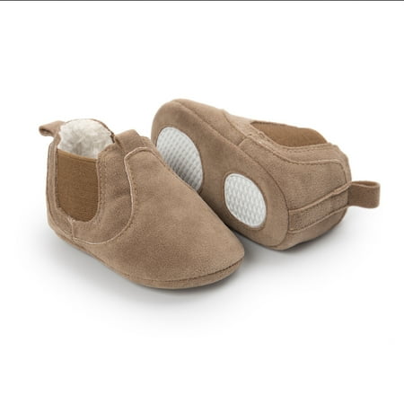 

Baby Boys Girls Fleece Booties Oxford Shoes Soft Sole Moccasins Infant Sneaker First Walkers Crib Shoes Prewalkers Shoes Flat Dress Shoes For Winter