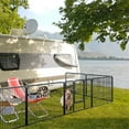 thumbnail image 4 of Gymax Dog Playpen Indoor Outdoor 8 Panel 24'' Height Pet Fence for Puppy w/ Door, 4 of 10