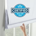thumbnail image 5 of Eclipse Kylie Cordless 100% Blackout Window Roman Shade, 23 in wide x 64 in long, Ivory, 5 of 7