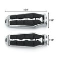 thumbnail image 3 of Krator Tombstone Motorcycle Foot Peg Footrests Chrome L&R Compatible with Suzuki M109R All Models 2006-2013 Front, 3 of 3