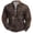 Brown, variant on Hanes Men's Vintage Knit Print Zip-up Sweatshirt Casual Long Sleeve Stand Collar Button Pullover Sweatshirts-Brown M