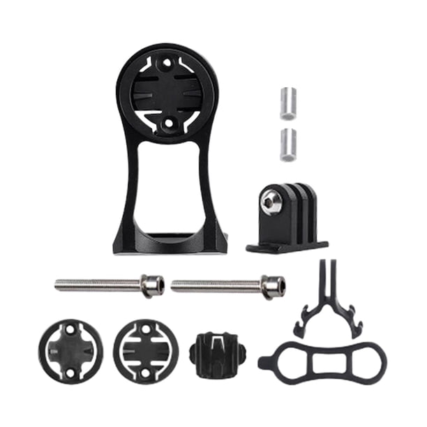 Soporte para computadora de bicicleta, clip de base para soporte de tapa superior de potencia, soporte para cámara, bicicleta Negro
