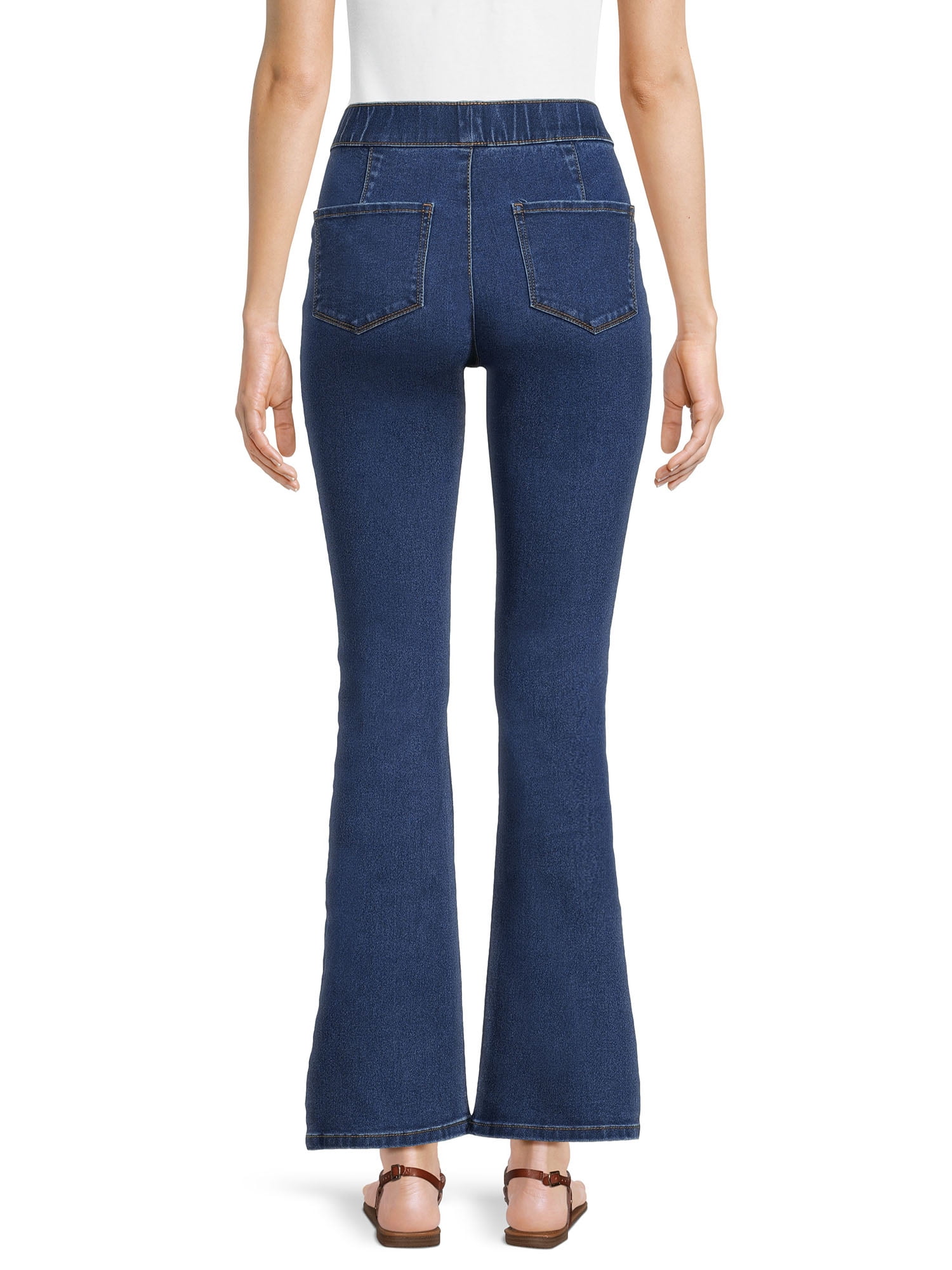 No Boundaries Juniors Crossover Pull On Flare Jeggings, Sizes S-XXXL