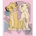 thumbnail image 2 of Girl's Lion King Retro Cub Love  Graphic Tee Light Pink X Large, 2 of 4
