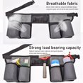 thumbnail image 3 of Waist Tools Bag, Nylon Large Capacity Waist Tools Bag Belt Strong Load Bearing Capacity Adjustable Breathable  for Cleaning Tool, 3 of 8