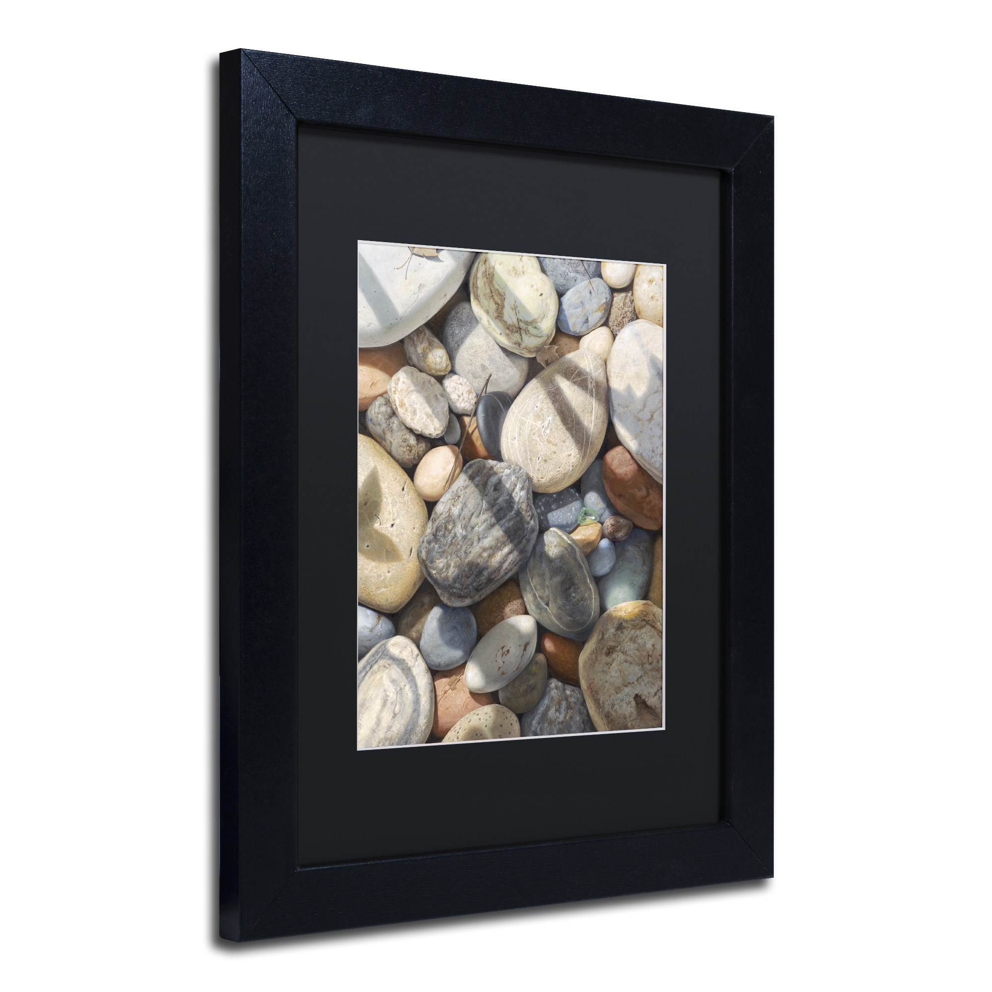 Stephen Stavast 'A Glass Act' Black Matted Framed Art
