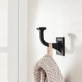 5 Pack Coat Hooks - Matte Black Robe Hooks Decorative Wall Hooks for ...