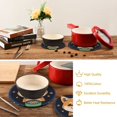 thumbnail image 6 of Happy Chai Dog Pot Holders Trivets Set of 2 Cotton Hot Pads Mats for Hot Dishes Pots Pans Kitchen Cooking 7" 9.5", 6 of 7