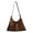 Coffee, variant on SPEKSEE Faux Suede Versatile Shoulder Bag Large Capacity Trendy Underarm Bag Solid Color Leisure Tote Handbag Travel Date Work Should