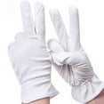 thumbnail image 6 of White Cotton Gloves Dry Hands, Soft Stretchy Working Gloves,for coins, Jewelry,Silver, Inspection Gloves for Women Men, 6 of 8