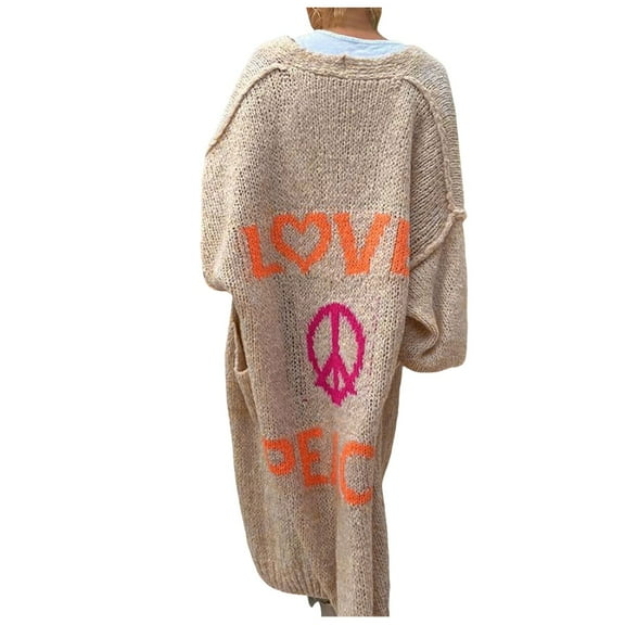 Sweaters for women Women's V Neck Crochet Pocket Straight Sweater Fashion Streetwear Loose Coat Fall Casual Jacquard Long Sleeved Knitted Cardigan Coat christmas sweater women