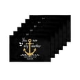 thumbnail image 4 of MKHERT Golden Nautical Anchor with Love Quotes You are My Anchor Placemats Table Mats for Dining Room Kitchen Table Decoration 12x18 inch,Set of 6, 4 of 4