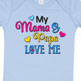 thumbnail image 4 of Inktastic My Mama and Papa Love Me with Hearts Boys or Girls Baby Bodysuit, 4 of 5
