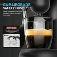 thumbnail image 4 of Coffee Machine, 3.5 Bar Espresso & Cappuccino Machine with Steam Wand, Compact Design Coffee Maker for Latte, Safety Lock & Tritan Cups, 800w, Black, 4 of 8