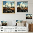 thumbnail image 4 of Designart "Analytic Drawing Of Electrical Power Lines" Power Lines Floater Framed Canvas Wall Art, 4 of 5