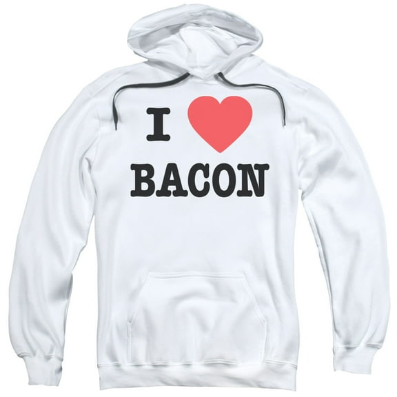 - I Heart Bacon - Pull-Over Hoodie - X-Large
