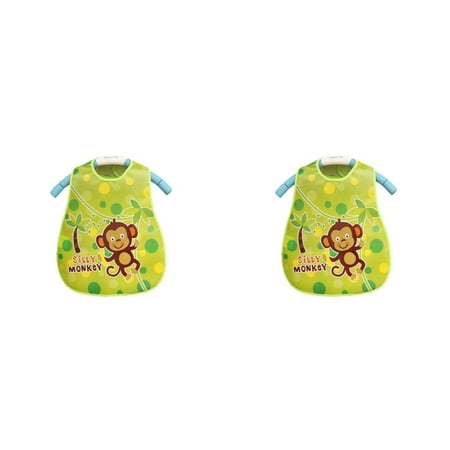 

2pcs Cartoon Baby Bibs EVA Waterproof Newborn Translucent Bibs Feeding Baby Cloths Saliva Towel Print Apron