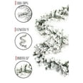 thumbnail image 3 of 9' Heavy Snow Flocked Alpine Garland, 3 of 4