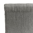 thumbnail image 3 of Weston Home Lottie Chic Gray Linen Button Tufted Dining Chair (Set of 2), Brown wood finish, 3 of 8