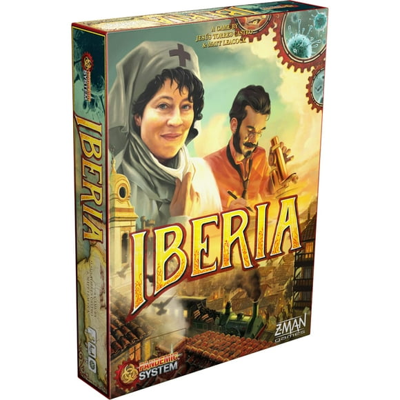 Pandémie : Iberia - Jeu de Société Historique de Lutte contre les Maladies - Jeu de Stratégie Coopératif pour Adultes et Enfants, 8+, 2-5 Joueurs, 45 Minutes d'Autonomie, Fabriqué par Z-Man Games