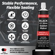 RTV Silicone Gasket Maker, High Temp Silicone Resist Oil, Anti-Freeze RTV Silicone Sealant for Engines, Gearboxes, Pumps, Superchargers (Red, 170g)