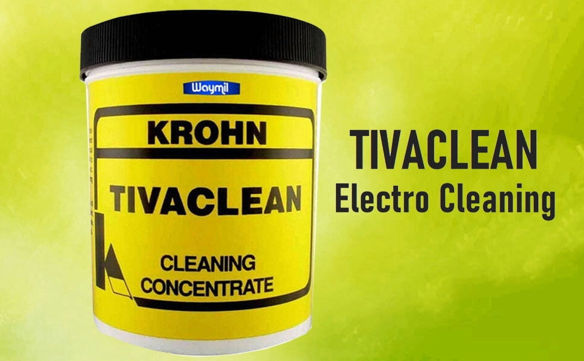 KROHN TIVACLEAN Electro Cleaning Concentrate 1 lb Remove Grease Jewelry Plating