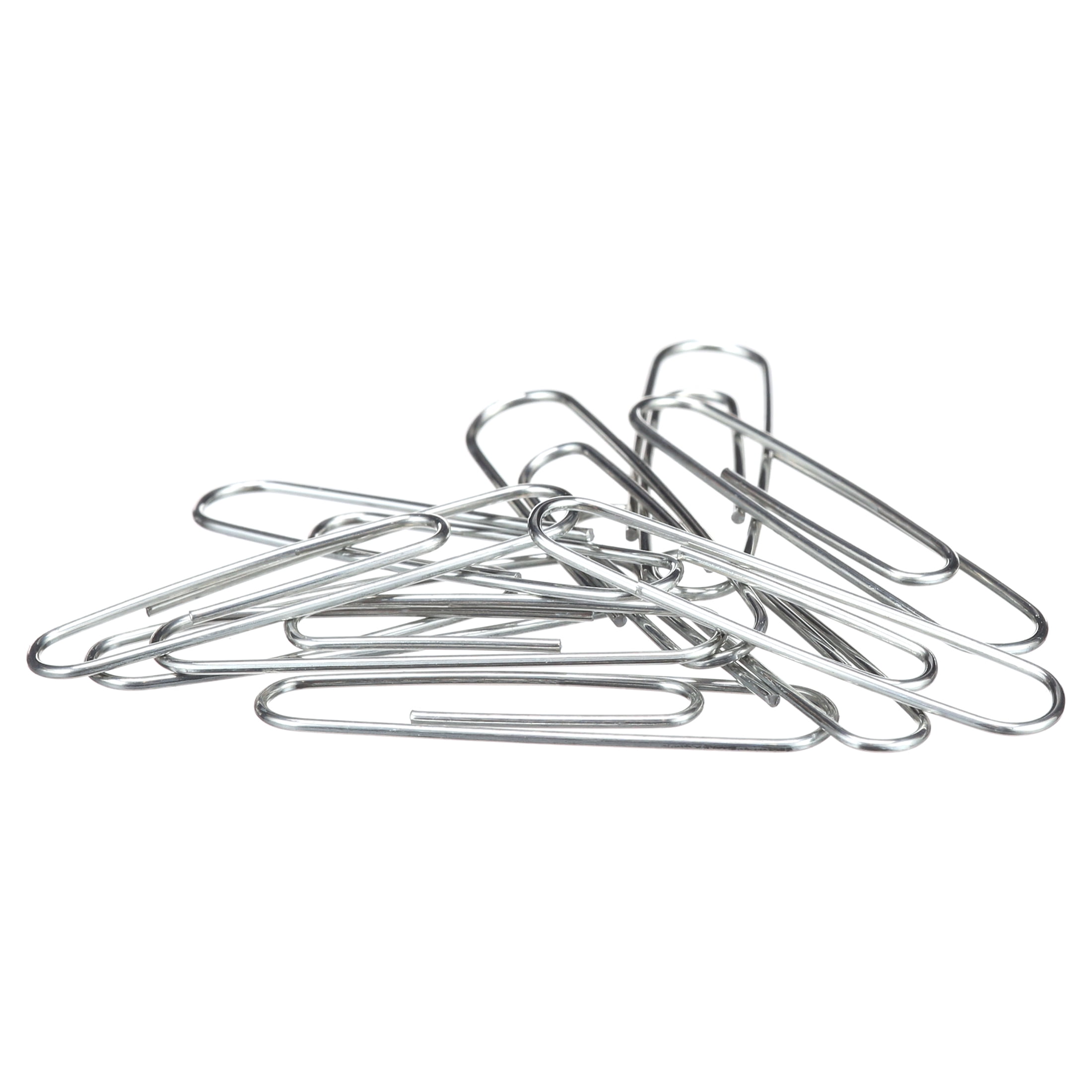 Basics No. 1 Paper Clips, Smooth, 1000 Count (10 Pack of 100), Silver