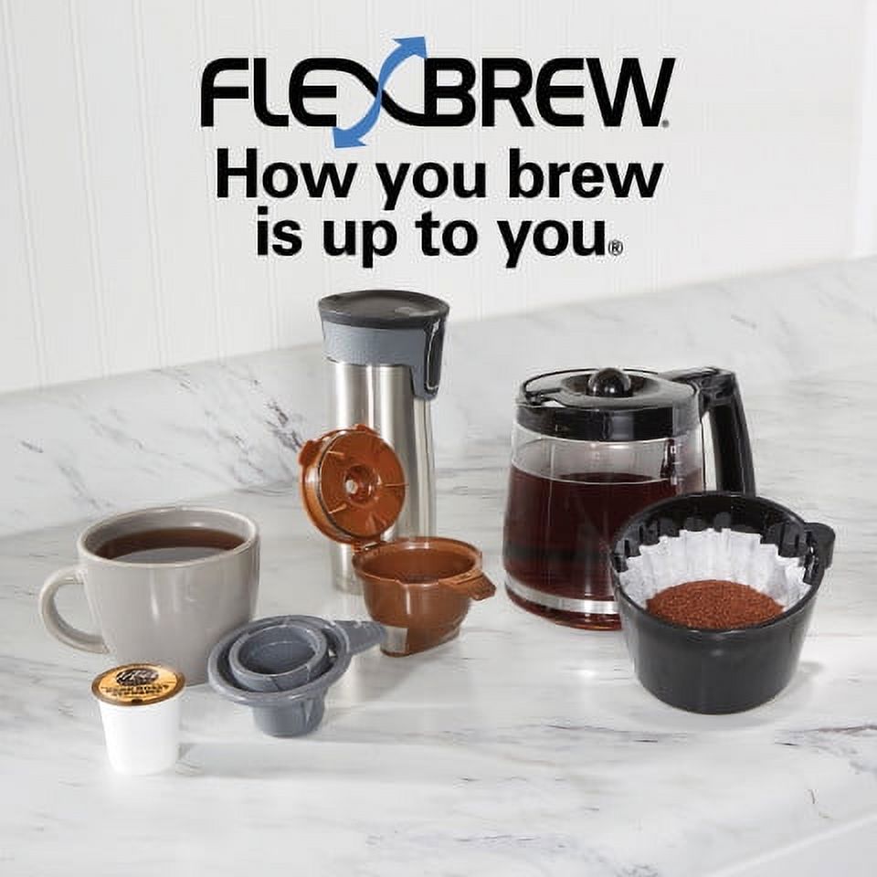 Hamilton Beach FlexBrew Trio Coffee Maker, Single-Serve, Black & Silver, Model 49954 - image 4 of 11