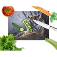 thumbnail image 2 of Carolines Treasures BDBA0251LCB Bengal Tiger by Daphne Baxter Glass Cutting Board Large, 12H x 16W, multicolor, 2 of 2