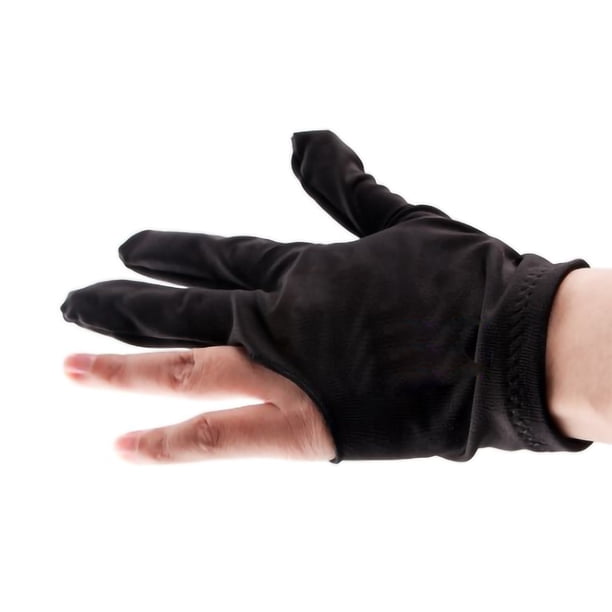 Guantes de taco de billar Guantes de taco de billar de 3 dedos Guantes de billar Elástico Guante de taco de billar de 3 dedos para hombres Mujeres Accesorio de piscina Piezas de ANGGREK Otros