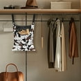 thumbnail image 4 of ZIATUBLE Cow Print Clothespin Storage Bag Washable Hanging Clothespin Bag Easy to Clean Clothes Pins Bag Holder with Two Snap Buttons Hanging Pantry Organizer for Storage Bags, 4 of 7