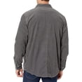 thumbnail image 2 of Carhartt Men's Loose Fit Heavyweight Corduroy Jersey-Lined Long-Sleeve Shirt (Large Tall, Steel), 2 of 2