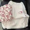 thumbnail image 4 of Sanrio Cartoon Hello Kitty Stuff Pajamas Female Flannel Winter The New Plus Thicken Velvet Sweet Keep Warm Tracksuit Girl Gift, 4 of 5