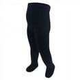 thumbnail image 3 of Touched by Nature Toddler and Kids Girl Organic Cotton Tights, Black White, 7-10 Years, 3 of 3