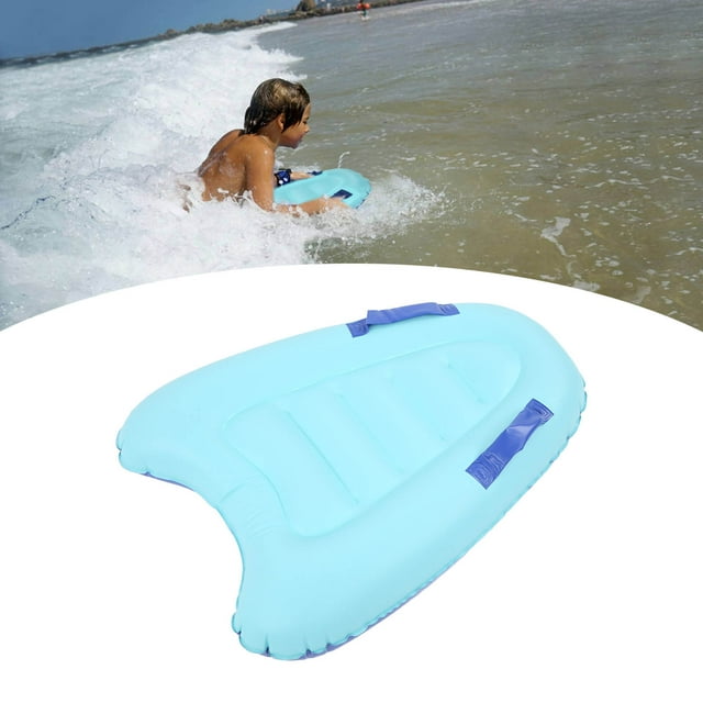 Inflatable Floating Surfboard, Lightweight High Density Children Inflatable Board Double Sided Nonslip Handle For Beach For Summer