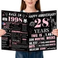thumbnail image 1 of Tarjeta de aniversario VivaGem para 28 aniversario Jumbo con sobre, 1 of 7