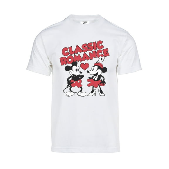 Mens Steamboat Willie T-Shirt - Vintage Classic Romance Cartoon Shirt, White 2XL