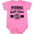 thumbnail image 3 of Inktastic Wyoming Awesome Since 1890 Boys or Girls Baby Bodysuit, 3 of 5