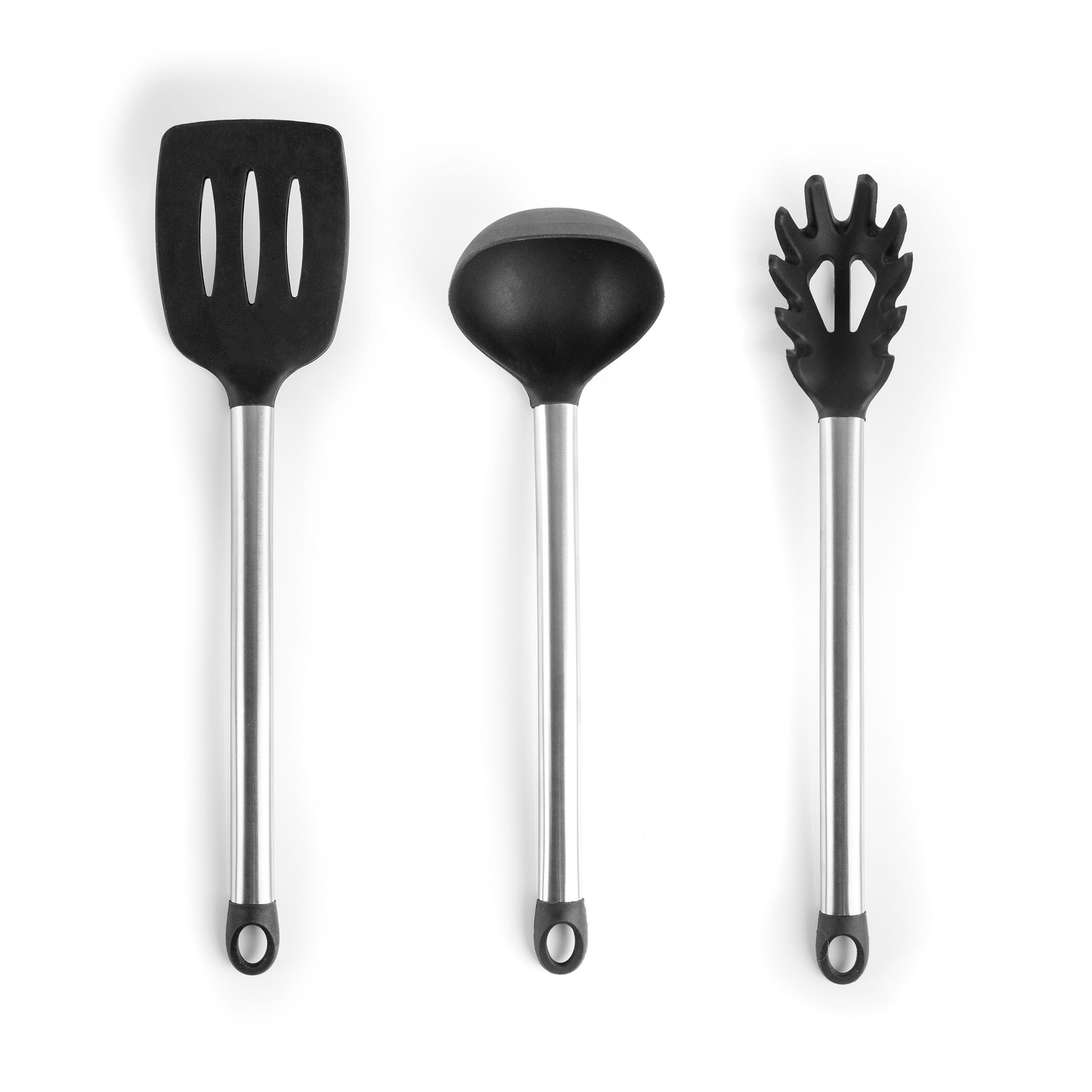MegaChef Gray 14 Piece Silicone and Stainless Steel Cooking Utensils