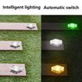 thumbnail image 4 of Inteprter Lámpara de pie con forma de cubo de hielo para exteriores, luz solar de ladrillo, iluminación nocturna de paisaje LED para Iluminación y accesorios blanco, 4 of 6