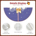 thumbnail image 5 of Bingfone Christmas Tree Skirt Mat Christmas Decoration Interior 36"-Dog Washes In A Pink Bath, 5 of 8