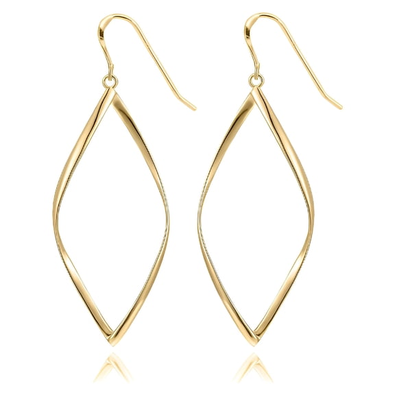 DESIGNICE 14K Gold Plated Dangle Earrings for Women | Infinity Cute Hanging Hoop Earrings Gold Dangle Earrings for Women