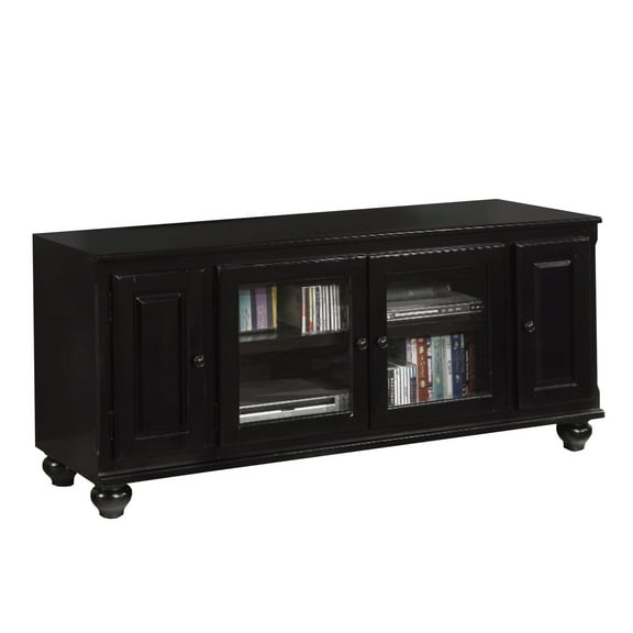 Benjara Smart Looking TV Stand, Black