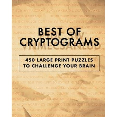 Best of Cryptograms : 450 Large Print Puzzles to Flex Your (Best Brain Games For Android)