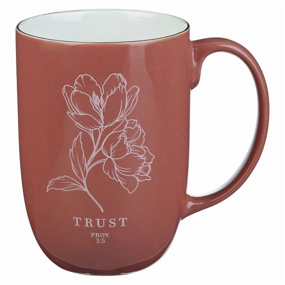 Christian Art Gifts Large Ceramic Coffee & Tea Mug for Women: Trust in the Lord Inspirational Proverb Bible Verse, N, (Hardcover)