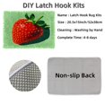 thumbnail image 3 of DIY Rug Latch Hook Kits Red Strawberry Stamped Non-slip Mat Crochet Yarn Hook and Latch Emboridery Tapestry for Home Floor Decoration Pet Warm Cushion 52x38cm(4), 3 of 7