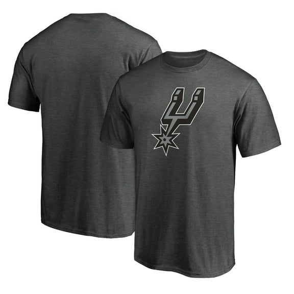 Men's Charcoal San Antonio Spurs Logo T-Shirt